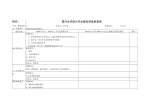 提升办学层次专业建设进度检查表.docx