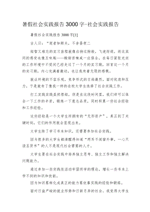 暑假社会实践报告3000字-社会实践报告.docx