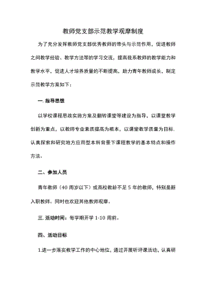 教师党支部示范教学观摩制度.docx
