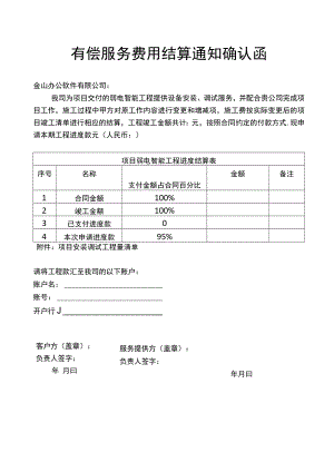 工程项目施工费用结算通知确认函.docx
