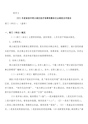 部门（单位）整体支出绩效自评报告.docx