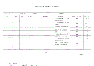 特定岗位人员资格认可评价表.docx