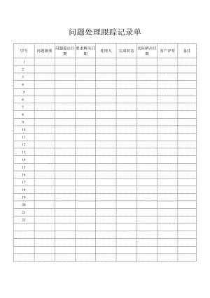 问题处理跟踪记录单.docx