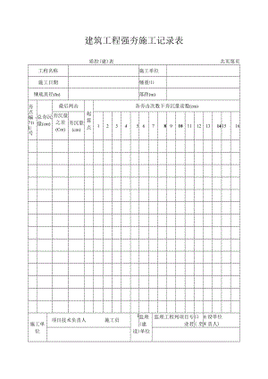 建筑工程强夯施工记录表.docx