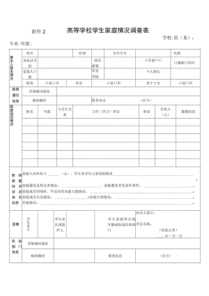 高等学校学生家庭情况调查表.docx
