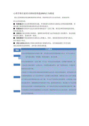 心理学胜任素质词典制度构建（PRP）行为描述.docx