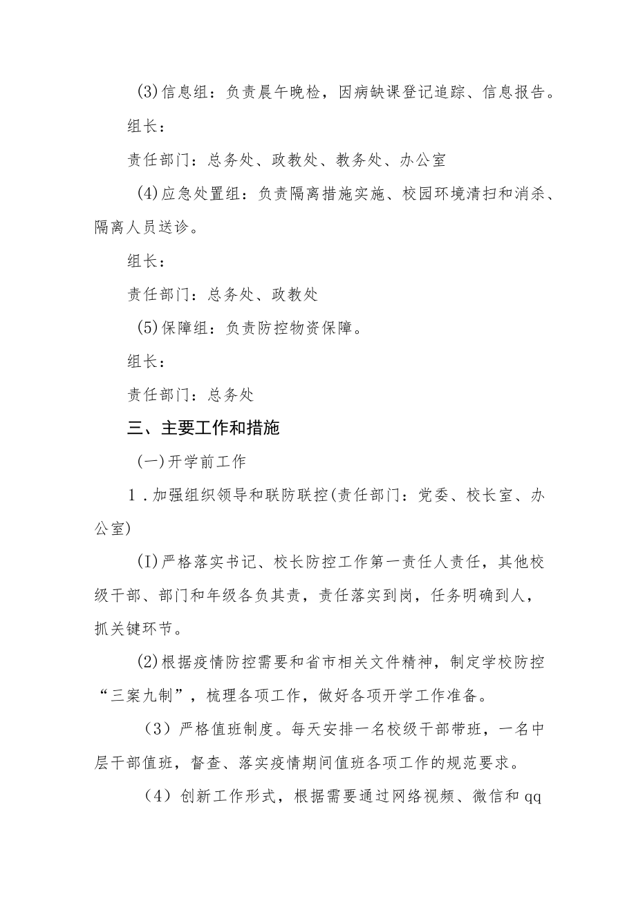 学校防控新冠疫情开学工作方案.docx_第2页
