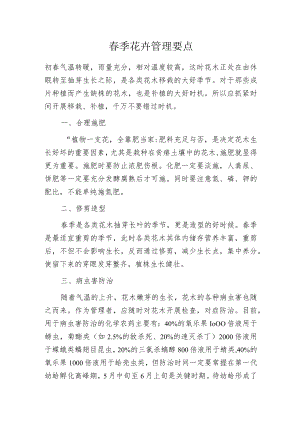 春季花卉管理要点.docx