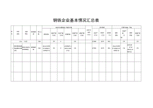 钢铁企业基本情况汇总表.docx