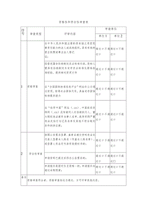 资格性和符合性审查表.docx