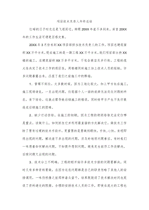 项目技术负责人年终总结.docx