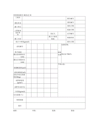 密度检验报告（灌水法）表.docx