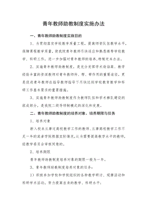 青年教师助教制度实施办法.docx