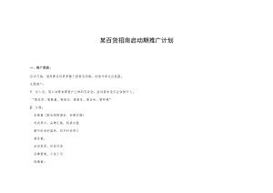 某百货招商启动期推广计划.docx