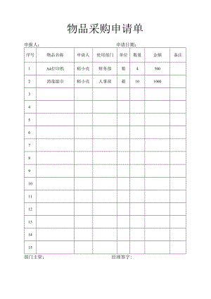 物品采购申请单.docx
