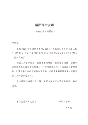 随团报批说明.docx