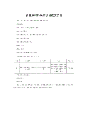 食堂原材料采购项目成交公告.docx
