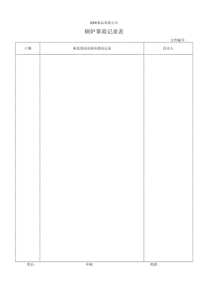 锅炉事故记录表.docx
