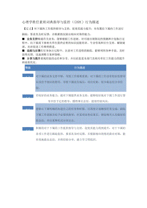 心理学胜任素质词典指导与监控（GNM）行为描述.docx