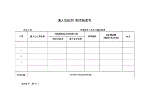 重大危险源日报告检查表.docx