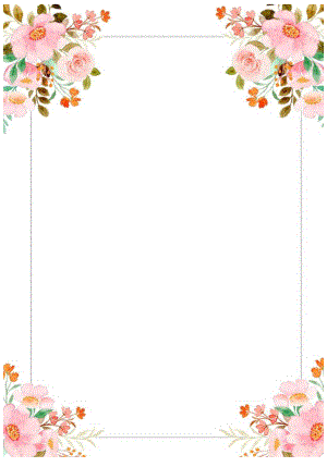 小清新花卉淡雅信纸.docx