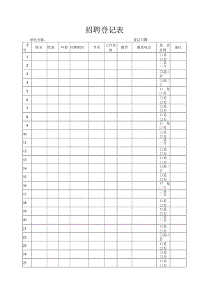 招聘登记表.docx