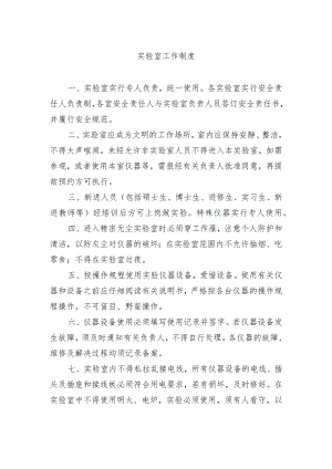 实验室工作制度.docx