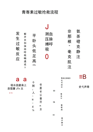 青霉素过敏抢救流程图.docx