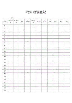 物流运输登记.docx