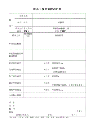 桩基工程质量检测方案.docx