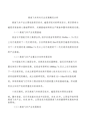 高速飞车所处行业发展概况分析.docx