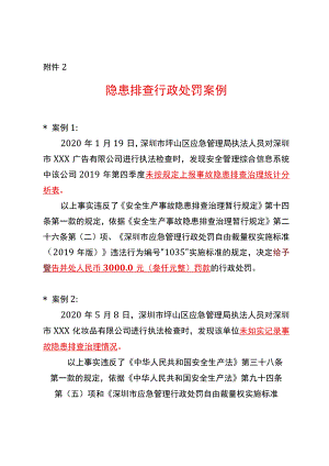 隐患排查行政处罚案例.docx