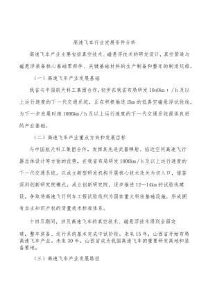 高速飞车行业发展条件分析.docx