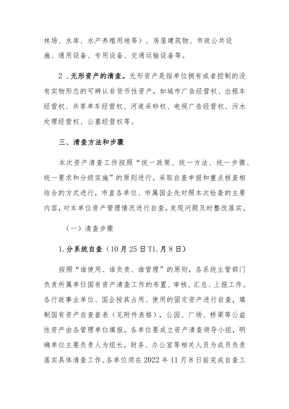 XX市国有资产清查工作方案.docx_第3页