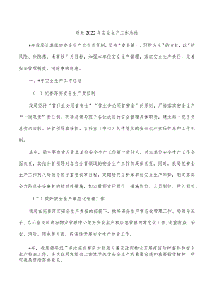 财政2022年安全生产工作总结.docx