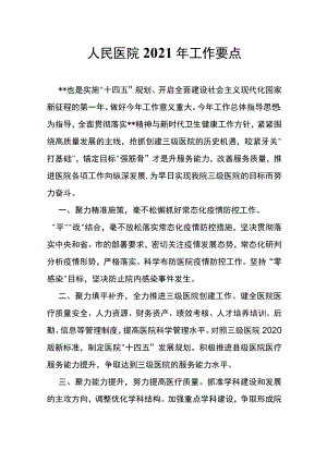 人民医院2021年工作要点.docx