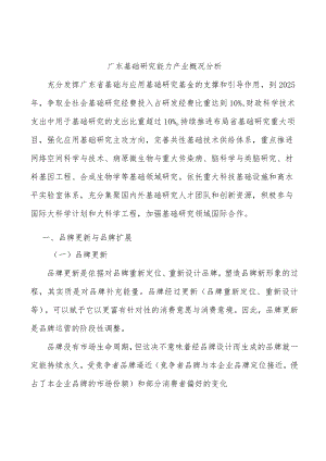 广东基础研究能力产业概况分析.docx