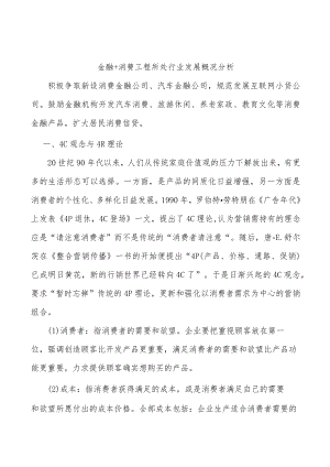 金融+消费工程所处行业发展概况分析.docx