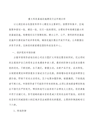 重大科技基础设施建设行业环境分析.docx