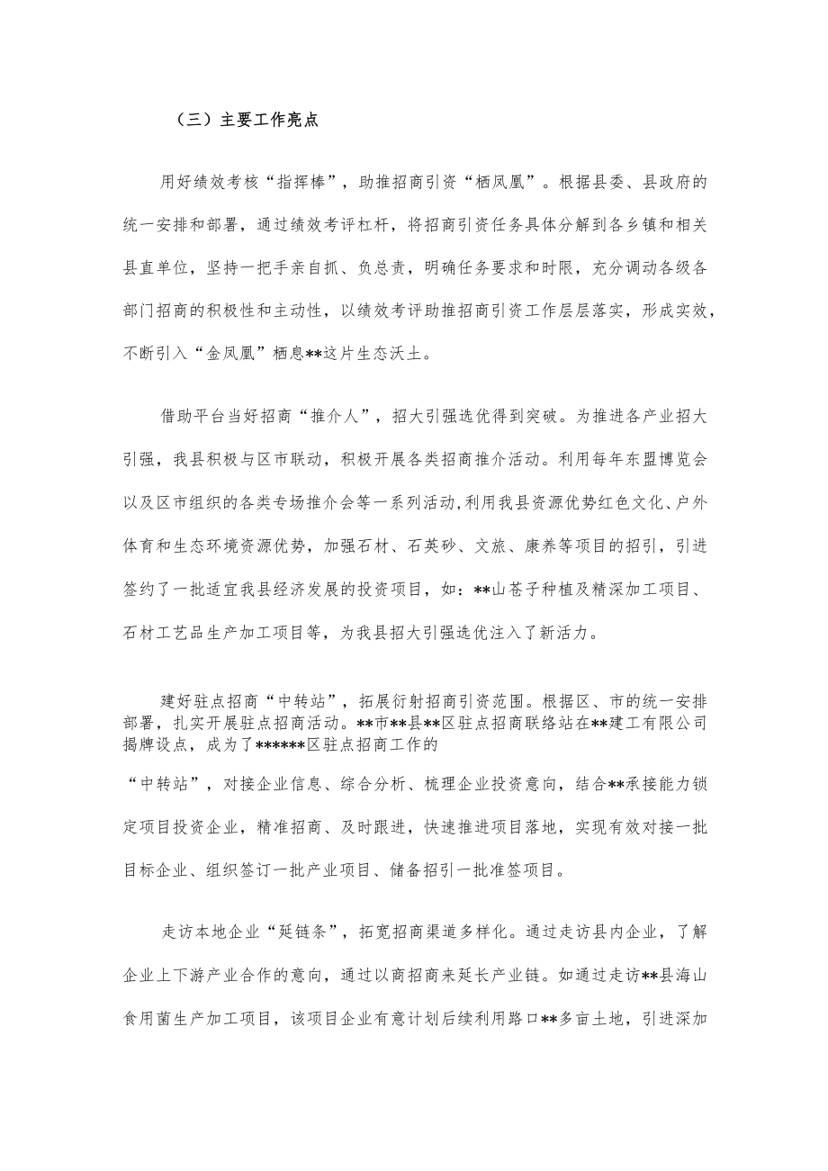投资促进局2022年度工作总结和2023年工作计划.docx_第3页