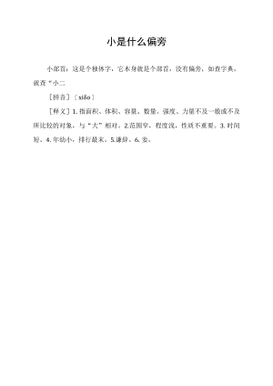 小是什么偏旁.docx