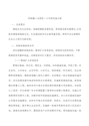 积极融入全国统一大市场实施方案.docx