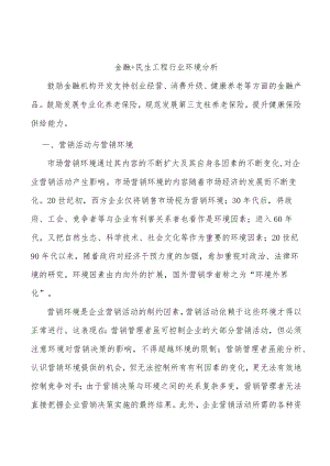 金融+民生工程行业环境分析.docx