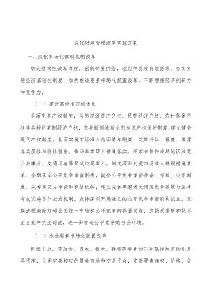 深化财政管理改革实施方案.docx