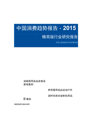 淘宝大数据洞察：中国消费趋势报告.docx