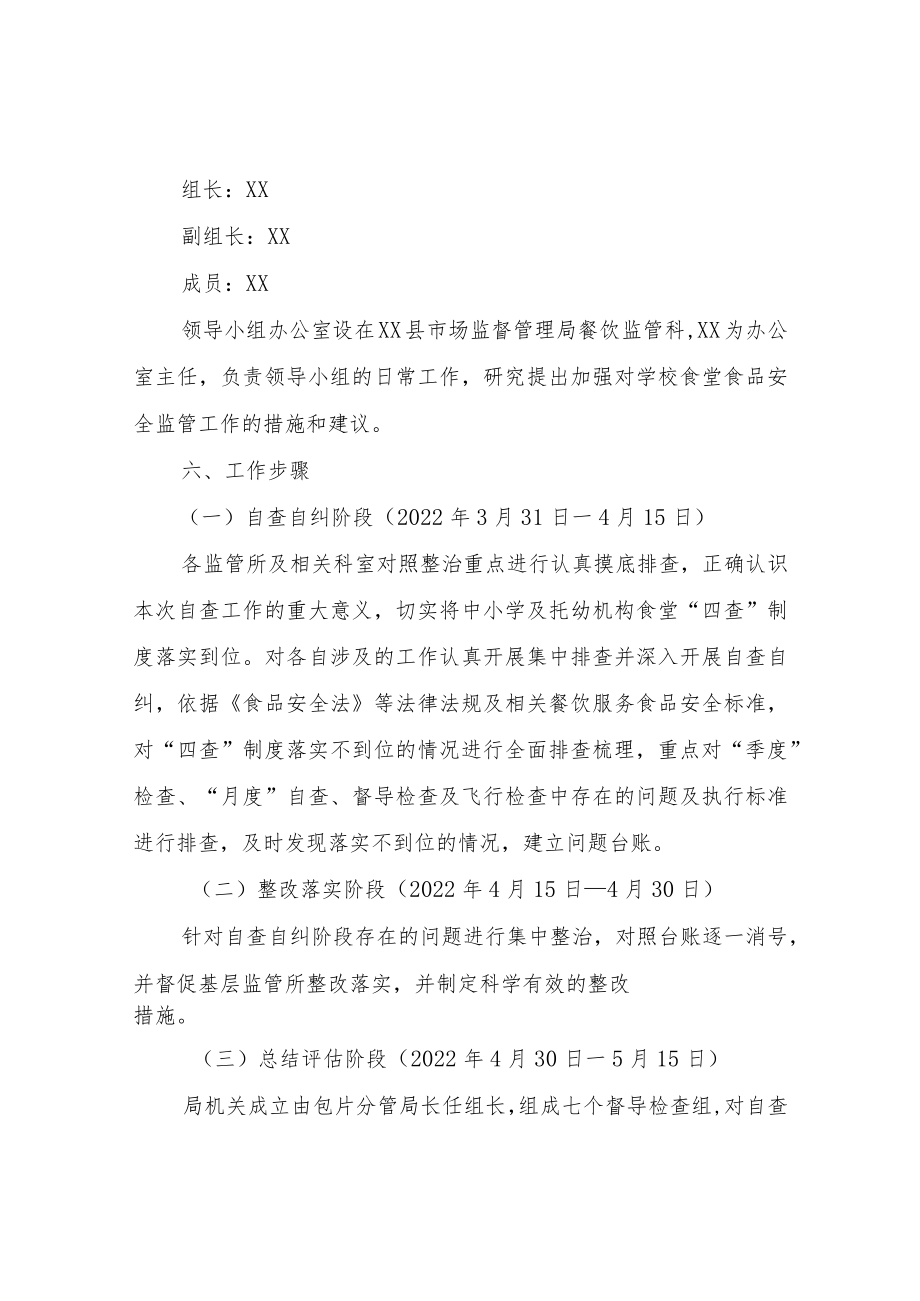 全县中小学校（托幼）食堂“四查”制度落实自查整改实施方案.docx_第2页