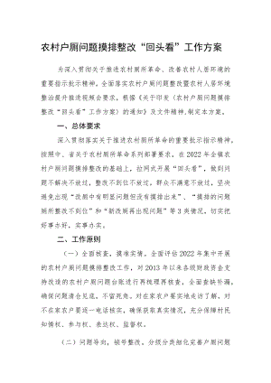 农村户厕问题摸排整改“回头看”工作方案.docx