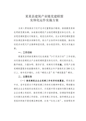 某某县建筑产业链党建联盟实体化运作实施方案.docx