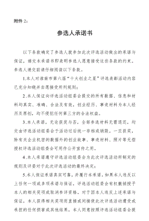 淮南市“十大创业之星”评选表彰活动方案范本.docx