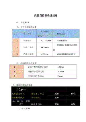 深基坑质量目标及保证措施.docx
